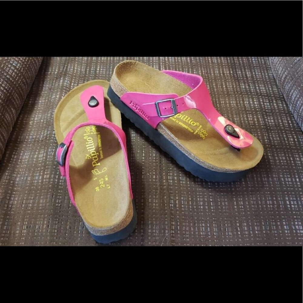 Brand new pink Birkenstocks platforms